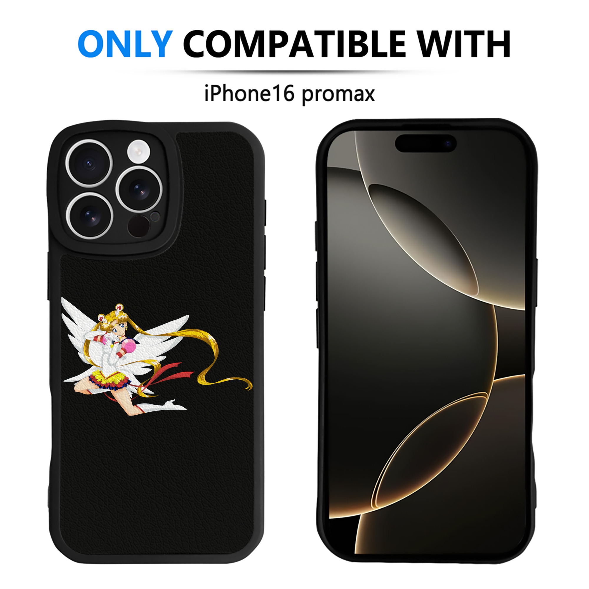 （画像用） 美少女戦士セーラームーン 月野 うさぎ つきの うさぎ Sailor Moon Tsukino Usagi 【iPhone 16シリーズ対応】シリコンスマホケース（レザー調） 材質：シリコン